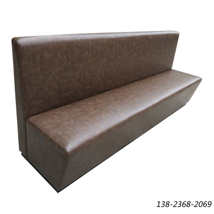 長(cháng)條靠墻沙發(fā)，定做尺寸卡座，皮制沙發(fā)家具