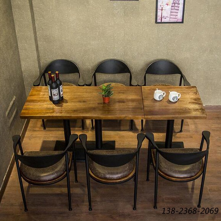 做舊復(fù)古餐桌椅，休閑桌